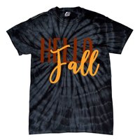 Hello Fall Autumn Lover Tie-Dye T-Shirt