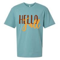 Hello Fall Autumn Lover Sueded Cloud Jersey T-Shirt