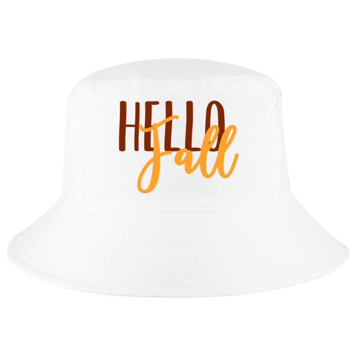 Hello Fall Autumn Lover Cool Comfort Performance Bucket Hat