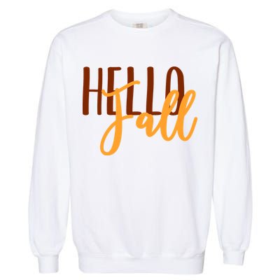 Hello Fall Autumn Lover Garment-Dyed Sweatshirt