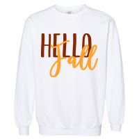Hello Fall Autumn Lover Garment-Dyed Sweatshirt