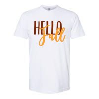 Hello Fall Autumn Lover Softstyle CVC T-Shirt