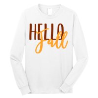 Hello Fall Autumn Lover Long Sleeve Shirt