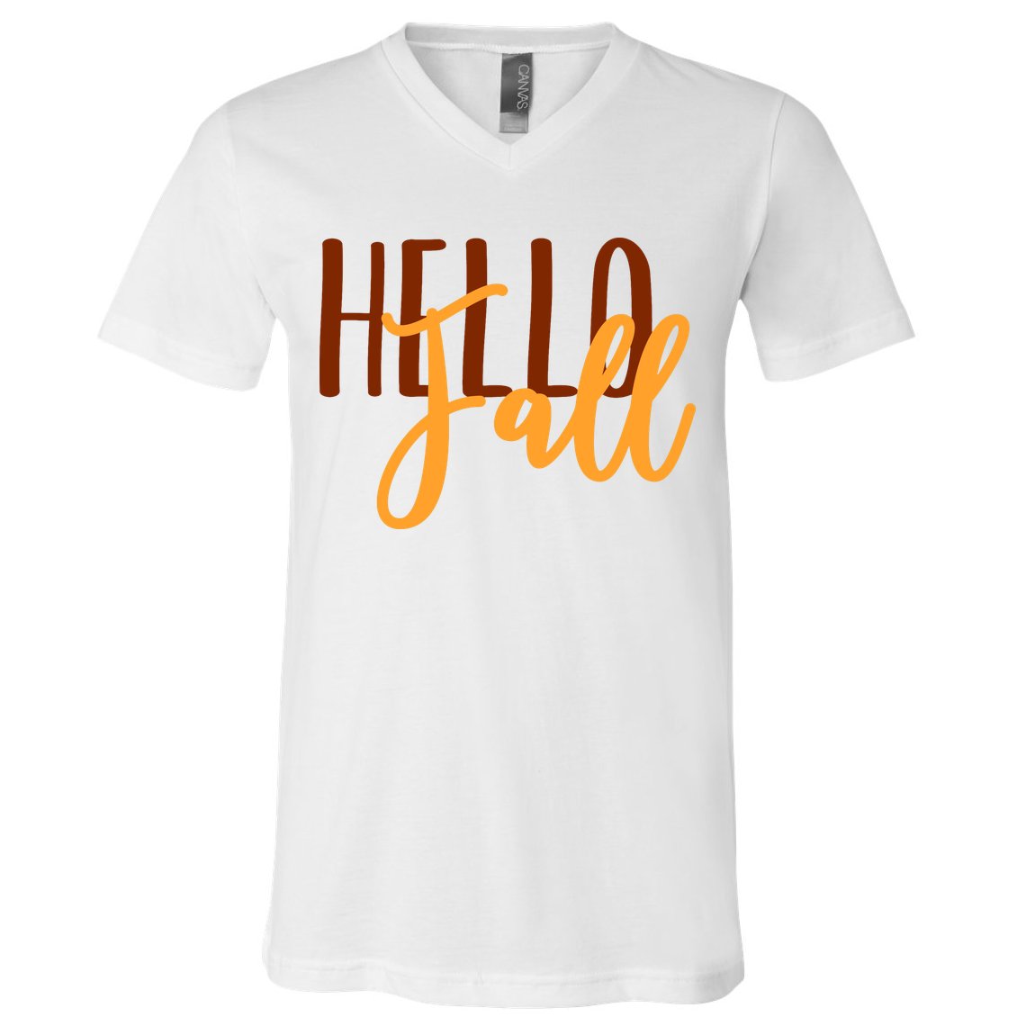 Hello Fall Autumn Lover V-Neck T-Shirt