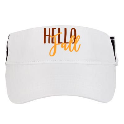 Hello Fall Autumn Lover Adult Drive Performance Visor