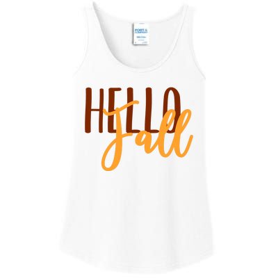 Hello Fall Autumn Lover Ladies Essential Tank