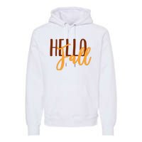 Hello Fall Autumn Lover Premium Hoodie