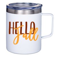 Hello Fall Autumn Lover 12oz Stainless Steel Coffee Mug