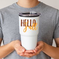 Hello Fall Autumn Lover Tumbler