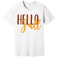 Hello Fall Autumn Lover Premium T-Shirt