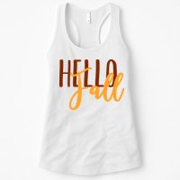 Hello Fall Autumn Lover Womens Tank Top