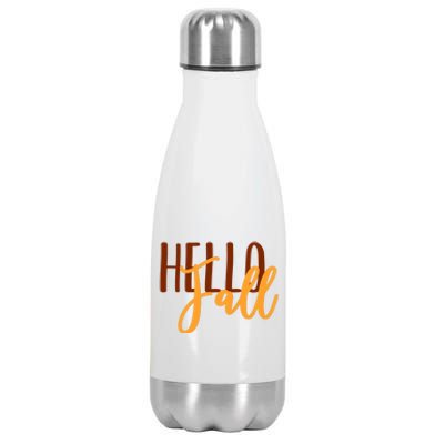 Hello Fall Autumn Lover Stainless Steel Insulated Water Bottle