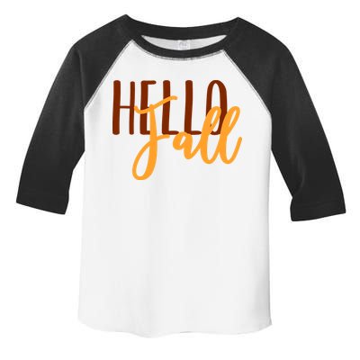 Hello Fall Autumn Lover Toddler Fine Jersey T-Shirt