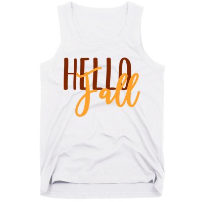 Hello Fall Autumn Lover Tank Top
