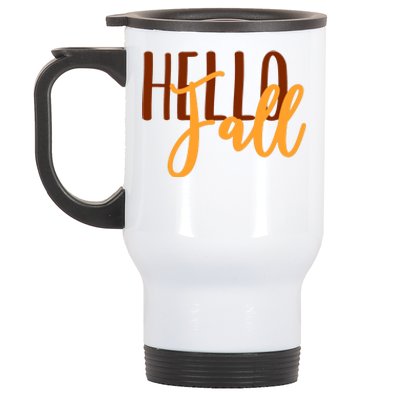 Hello Fall Autumn Lover Stainless Steel Travel Mug