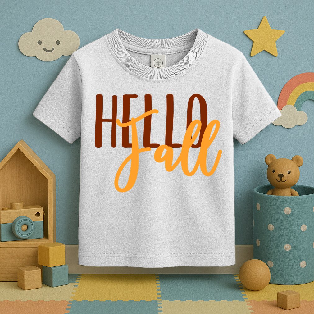 Hello Fall Autumn Lover Toddler T-Shirt