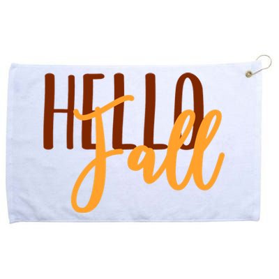 Hello Fall Autumn Lover Grommeted Golf Towel