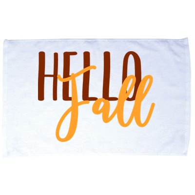 Hello Fall Autumn Lover Microfiber Hand Towel
