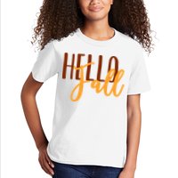 Hello Fall Autumn Lover Kids T-Shirt
