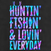 Huntin Fishin And Lovin Everyday Hunting Fishing Loving Golf Towel