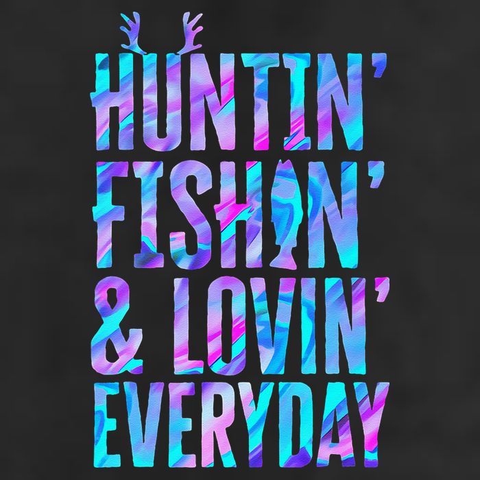Huntin Fishin And Lovin Everyday Hunting Fishing Loving Golf Towel