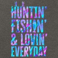 Huntin Fishin And Lovin Everyday Hunting Fishing Loving Cotton Canvas Backpack