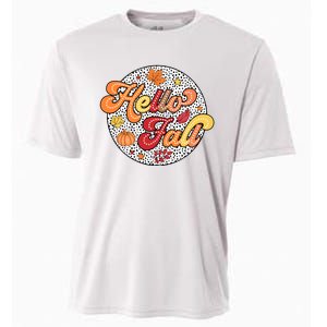 Hello Fall Autumn Season Lover Cooling Performance Crew T-Shirt