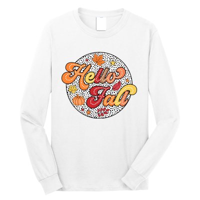 Hello Fall Autumn Season Lover Long Sleeve Shirt