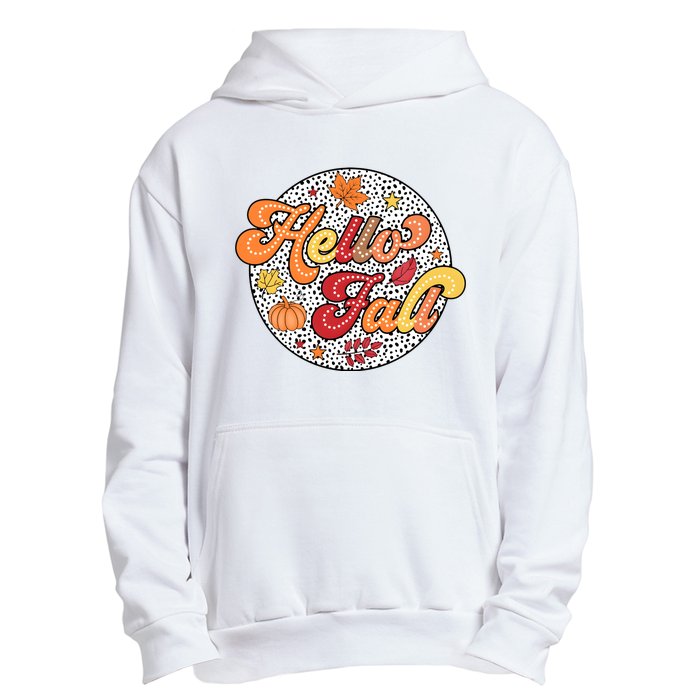 Hello Fall Autumn Season Lover Urban Pullover Hoodie