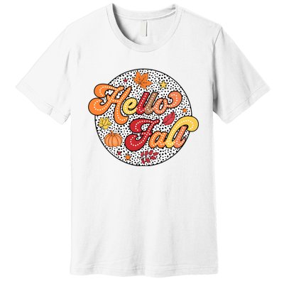 Hello Fall Autumn Season Lover Premium T-Shirt