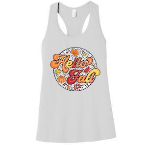 Hello Fall Autumn Season Lover Women's Racerback Tank