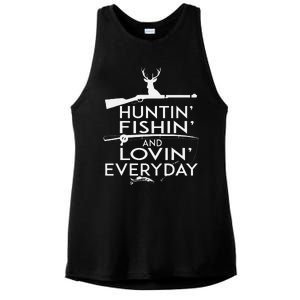 Hunting Fishing And Loving Everyday Country Ladies PosiCharge Tri-Blend Wicking Tank