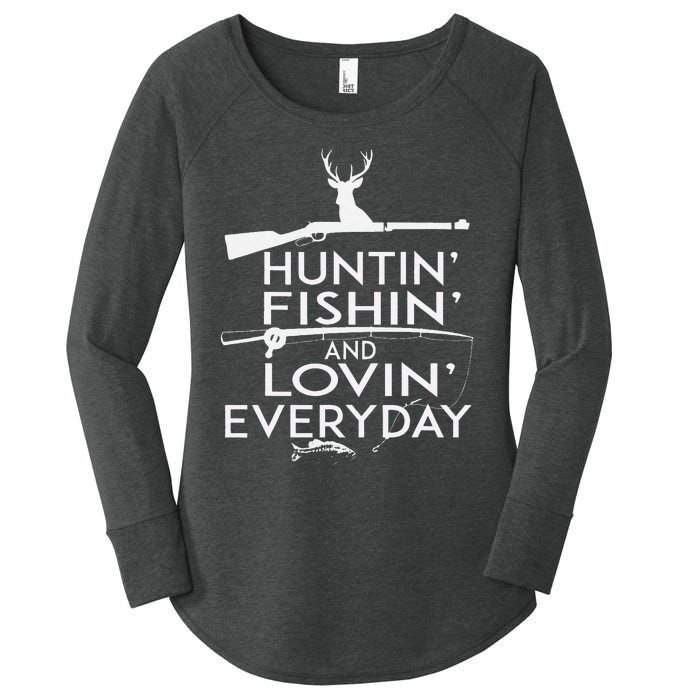 Hunting Fishing And Loving Everyday Country Women's Perfect Tri Tunic Long Sleeve Shirt