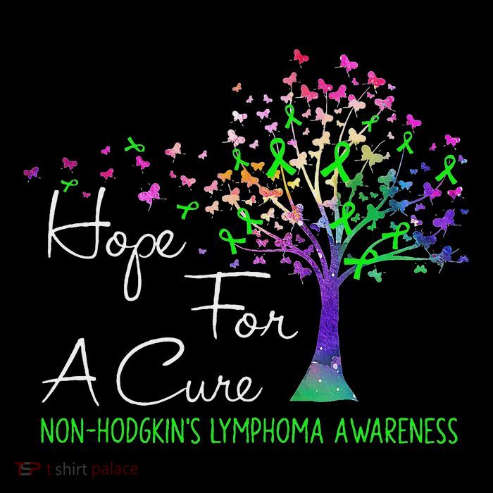 Hope For A Cure Non HodgkinS Lymphoma Awareness Tree Ribbon Flat Bill Trucker Hat