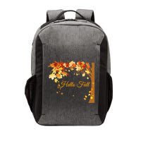 Hello Fall Autumn Halloween Leaves Foliage Vector Backpack
