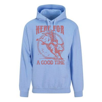 Here For A Good Time Cowboy Cowgirl Western Country Music Unisex Surf Hoodie