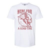 Here For A Good Time Cowboy Cowgirl Western Country Music Softstyle CVC T-Shirt