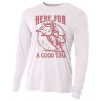 Here For A Good Time Cowboy Cowgirl Western Country Music Cooling Performance Long Sleeve Crew