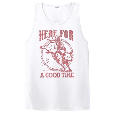 Here For A Good Time Cowboy Cowgirl Western Country Music PosiCharge Competitor Tank