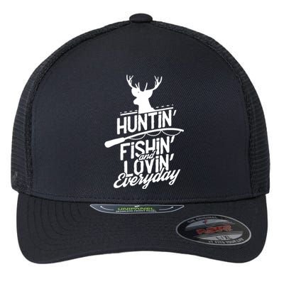 Hunting, Fishing And Loving Everyday Sport Flexfit Unipanel Trucker Cap