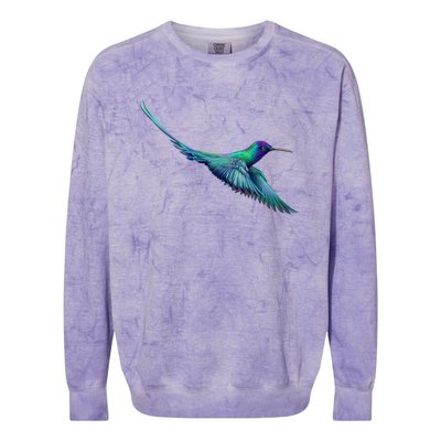 Hummingbird From A Splash Colorblast Crewneck Sweatshirt