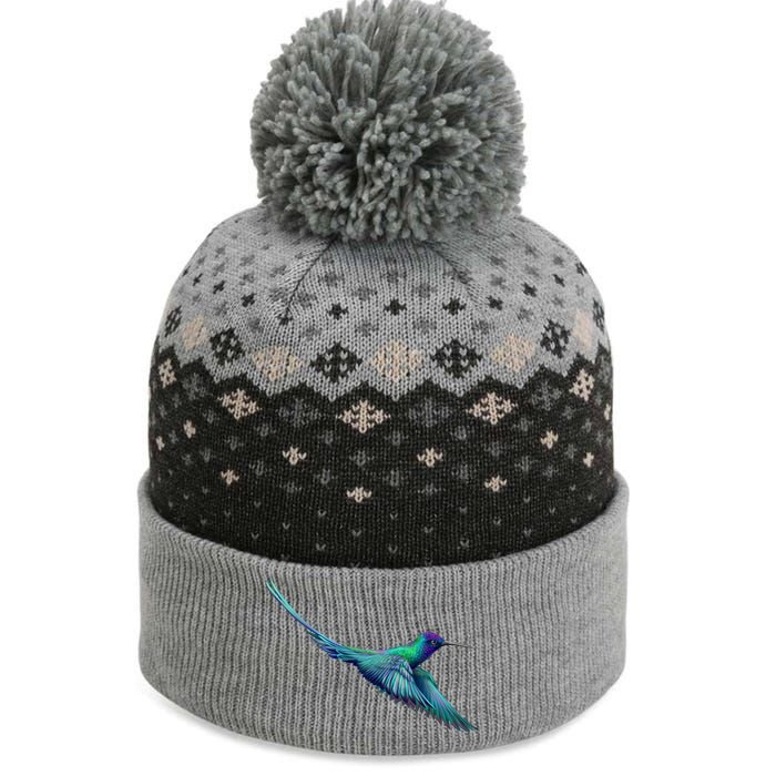 Hummingbird From A Splash The Baniff Cuffed Pom Beanie