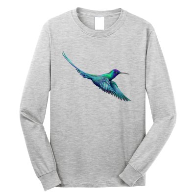 Hummingbird From A Splash Long Sleeve Shirt