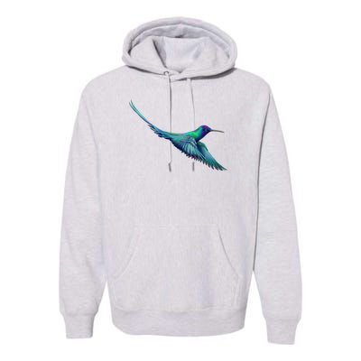 Hummingbird From A Splash Premium Hoodie