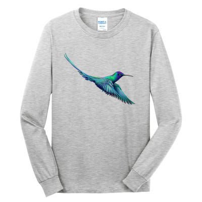 Hummingbird From A Splash Tall Long Sleeve T-Shirt