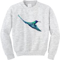 Hummingbird From A Splash Kids Sweatshirt