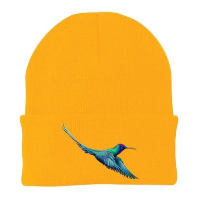 Hummingbird From A Splash Knit Cap Winter Beanie