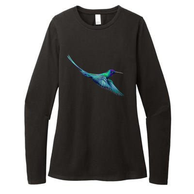 Hummingbird From A Splash Womens CVC Long Sleeve Shirt