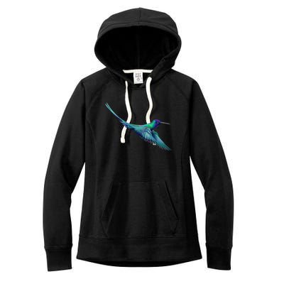 Hummingbird From A Splash Women's Fleece Hoodie