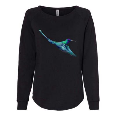 Hummingbird From A Splash Womens California Wash Sweatshirt